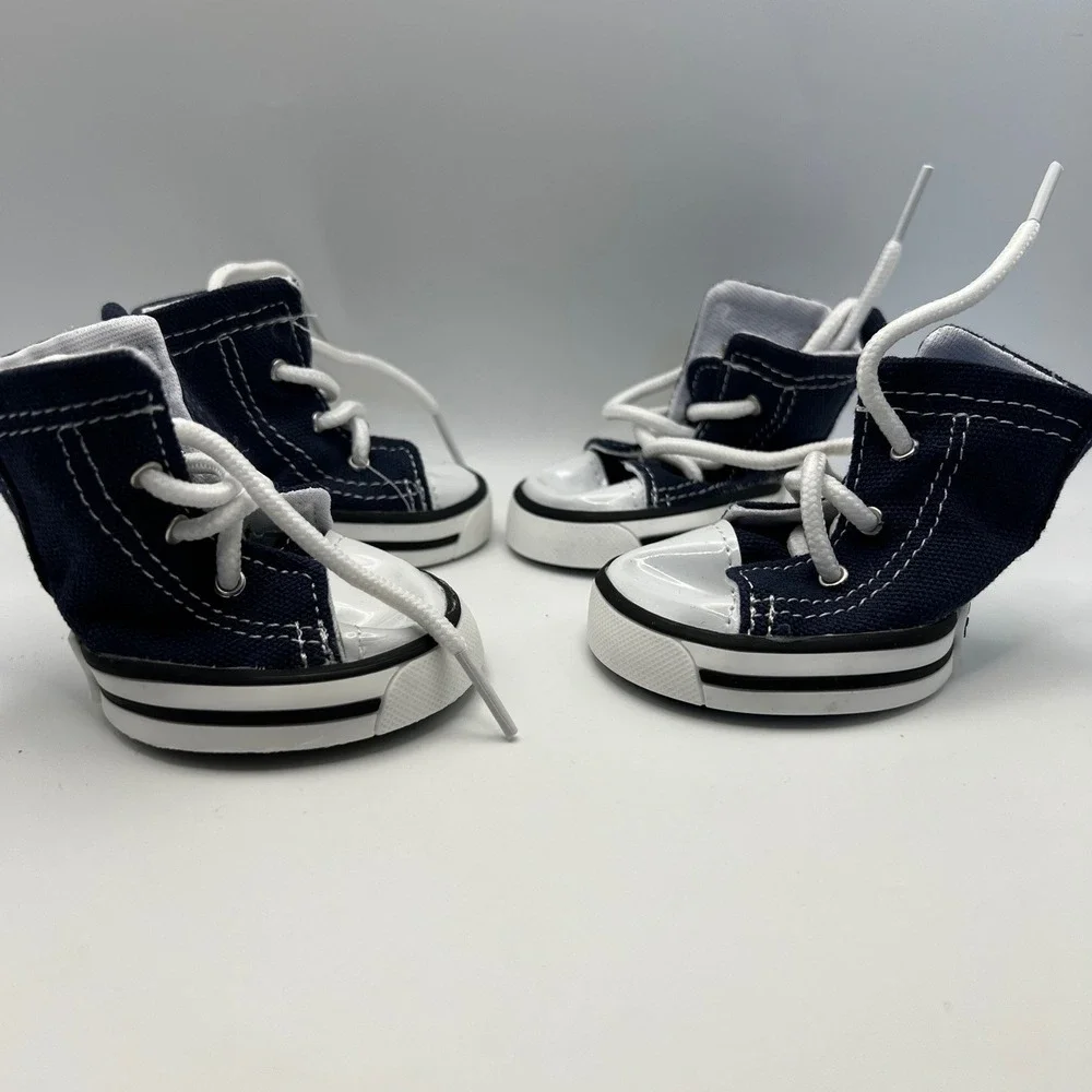 Build A Bear Petrich 7 Sneakers Lot of 2 Pair Navy Blue Converse-like